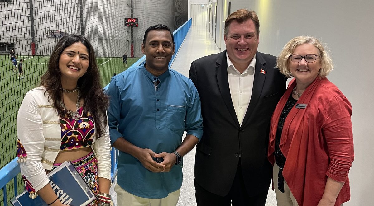 Susan Stevenson with London residents